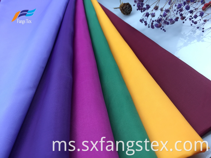 100% Polyester Waterproof Dyed Taffeta PU Garemnt Fabric